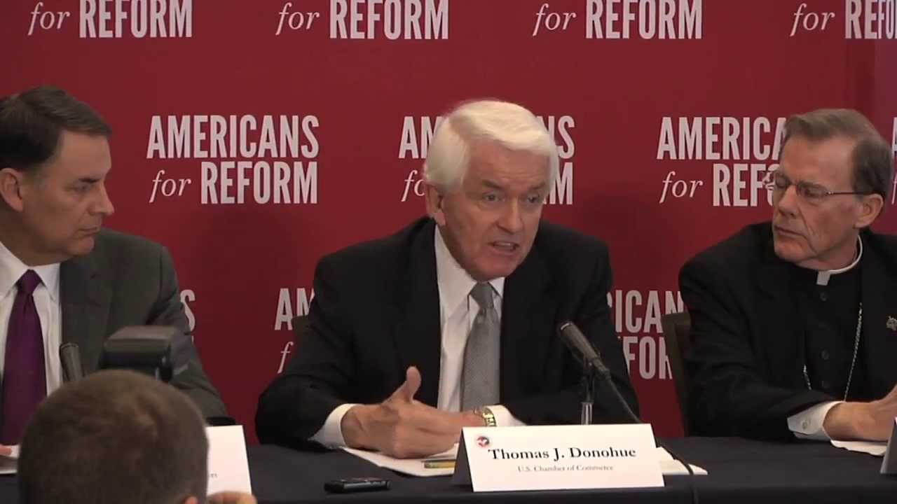 Tom Donohue, President & CEO of the U.S. Chamber of Commerce ...