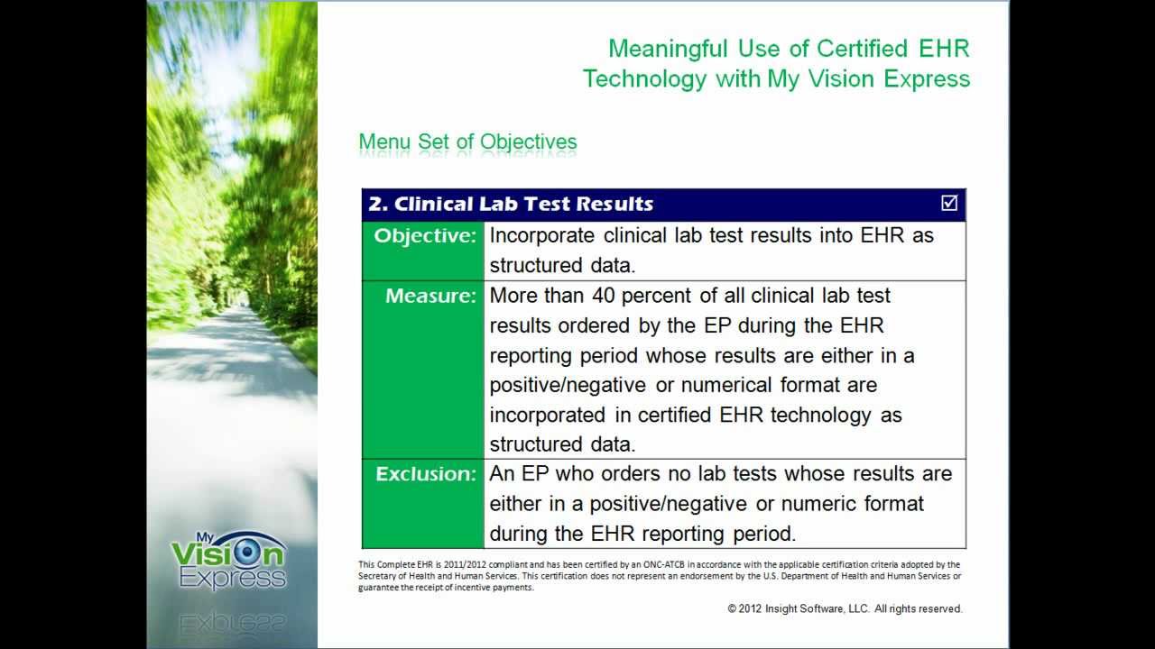 Menu 2. Clinical Lab Test Results YouTube