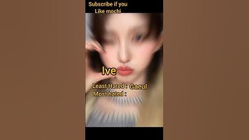least hated 🆚 most hated member#bts #blackpink #kpop #twice #ive#itzy#lesserafim