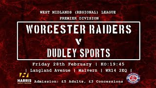 Worcester raiders v dudley sports.//he got rain in his eye?//west
midlands premier division.//