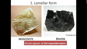 ENGINEERING GEOLOGY 2.2 UNIT 2 study of physical properties of minerals   FORMS
