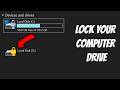 Lock Drive with Password on Windows 11/10 🔐 | No Software Needed!