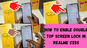 How to Enable Double  tap Screen Lock in REALME C25S,C25Y,C25| Realme C25s me double tap to Lock