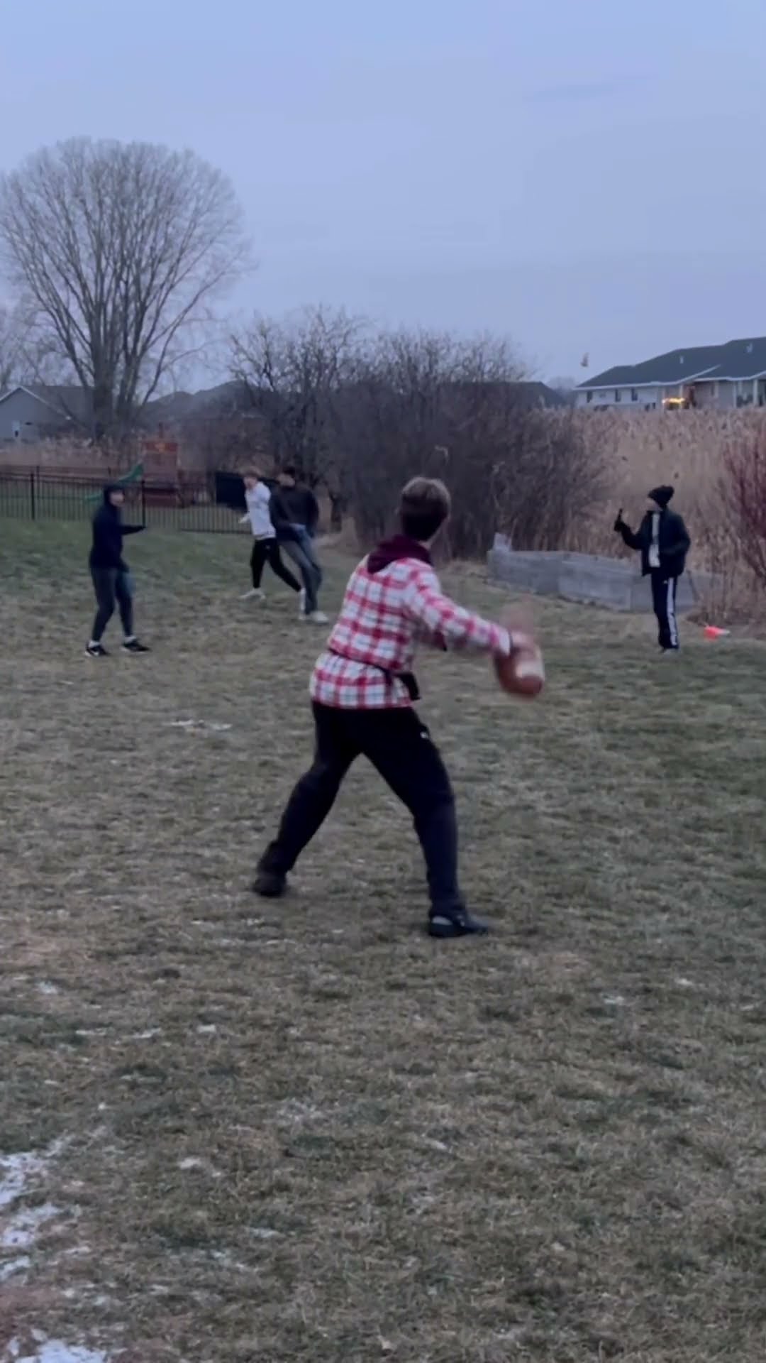 Mason throws a dime to Brayden for the clutch touchdown?!! #nfl #football #sports #shorts #fyp