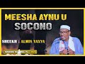 MEESHA AYNU USOCONO SHEEKH ALMIS YAXYA MEESHA AYNU USOCONO SHEEKH ALMIS YAXYA
