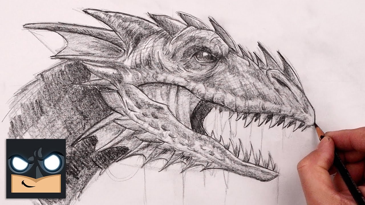 How To Draw a Dragon | Sketch Tutorial - YouTube