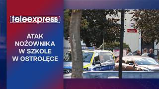 Atak nożownika w szkole w Ostrołęce | TELEEXPRESS | 7.10.2026