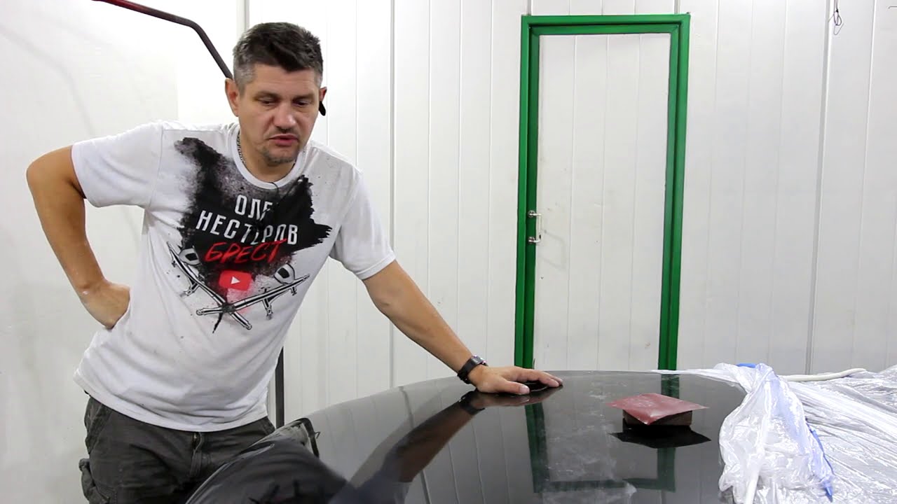 Как покрасить капот переходом