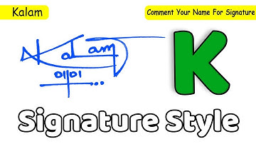 ✔️ Kalam Name Signature Style Request Done