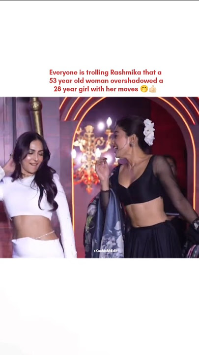 The vibes are unmatched 🔥👀 #bollywood #malaikaarora #rashmikamandanna #shortvideo #shorts