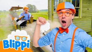 choo choo here comes train blippi songs educational songs