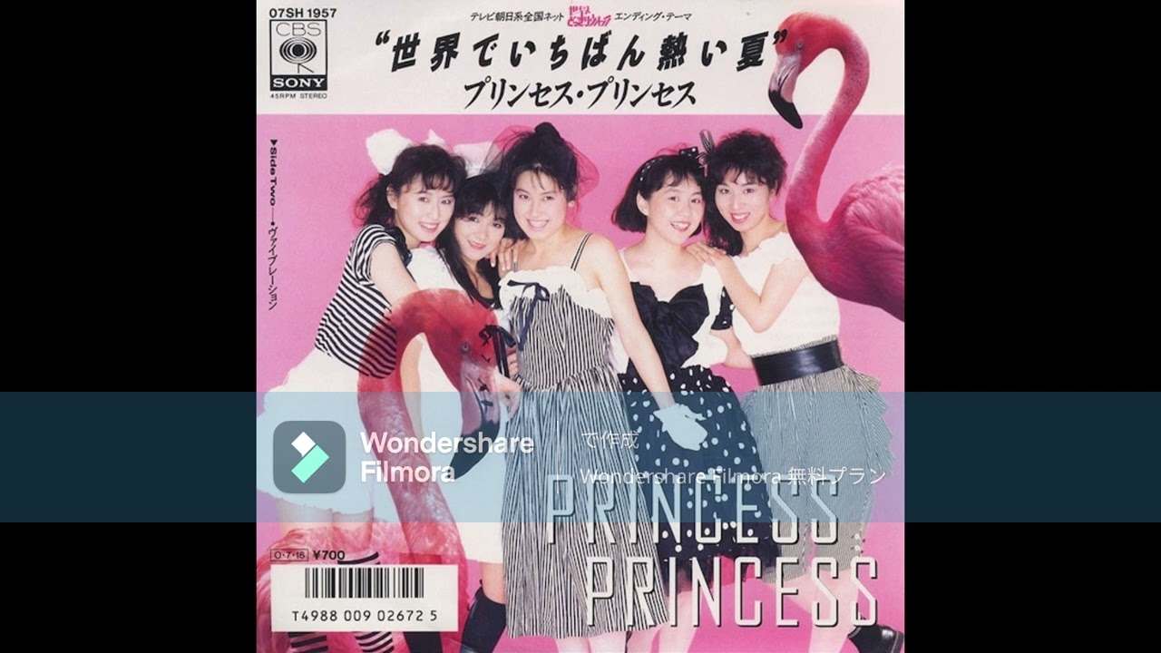 PRINCESS PRINCESS 世界でいちばん熱い夏 - YouTube