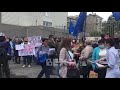 Забастовка медиков ЖД роддома Харькова против закрытия