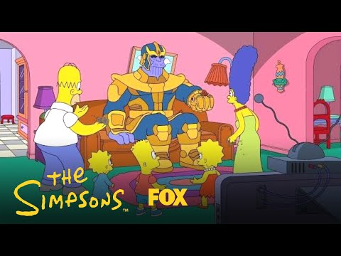 Thanos Visits The Simpsons | Season 30 Ep. 12 | THE SIMPSONS