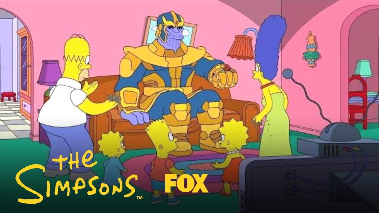 Thanos Visits The Simpsons | Season 30 Ep. 12 | THE SIMPSONS