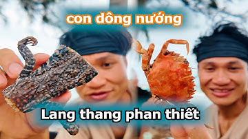 Gegrilde worm op het strand van Phan Thiet