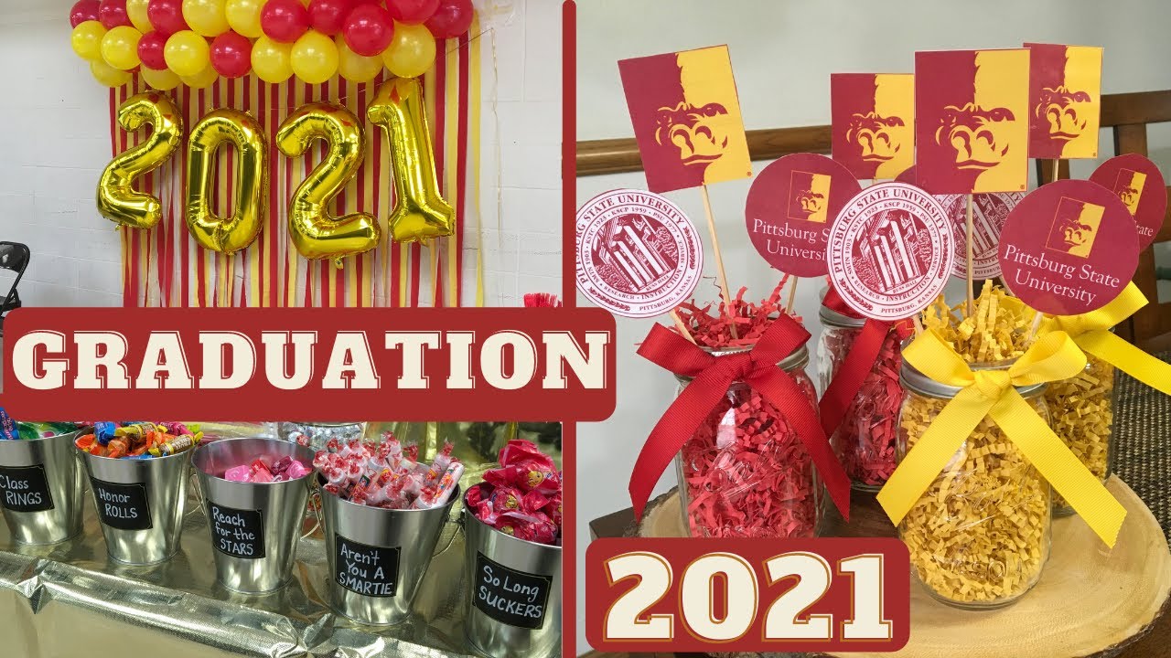 DIY Graduation Centerpieces| 2021 Graduation Party| Party Ideas - YouTube