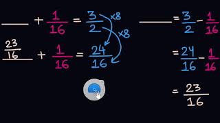 Solving for the missing fraction (Hindi) | Class 6 (India) | Khan Academy