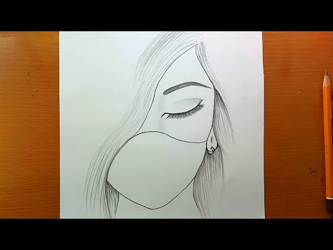 desenho fácil, Como desenhar o rosto de uma garota bonita