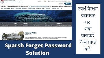 Sparsh forget password - Sparsh portal password reset process