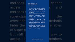 Java tips: super keyword #override #subclass #superclass