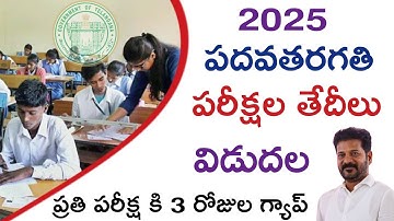2026 పదవతరగతి పరీక్ష తేదీలు విడుదల | ప్రతి పరీక్ష కి 3 రోజుల గ్యాప్ | SSS Exams Timetable Released 
