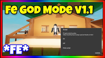 ROBLOX MOBILE EXPLOIT/HACK ( FE GOD V 1.1 SCRIPT )