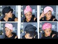 4 Quick &amp; EASY Headwrap/ Turban Styles | On Microlocs