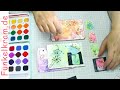 JunkJournal Tutorial Der Trick mit Aquarellfarben & Plastiktüte