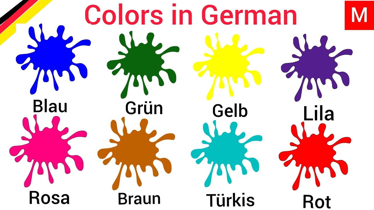 Colors in German | Learn German Vocabulary | Colors name in German | German Colors. 