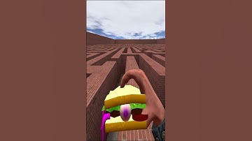 Destroying Geometry Dash Nextbots in Maze Gmod