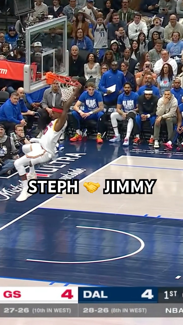 Steph with a great outlet pass to Jimmy!