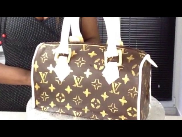 Say It With Sugar Cake Shop - Louis Vuitton Fondant purse topper