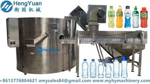 PET Drinking Water Bottle Unscrambler Machine 8000-24000BPH Plastic Bottle Sorting Machinery