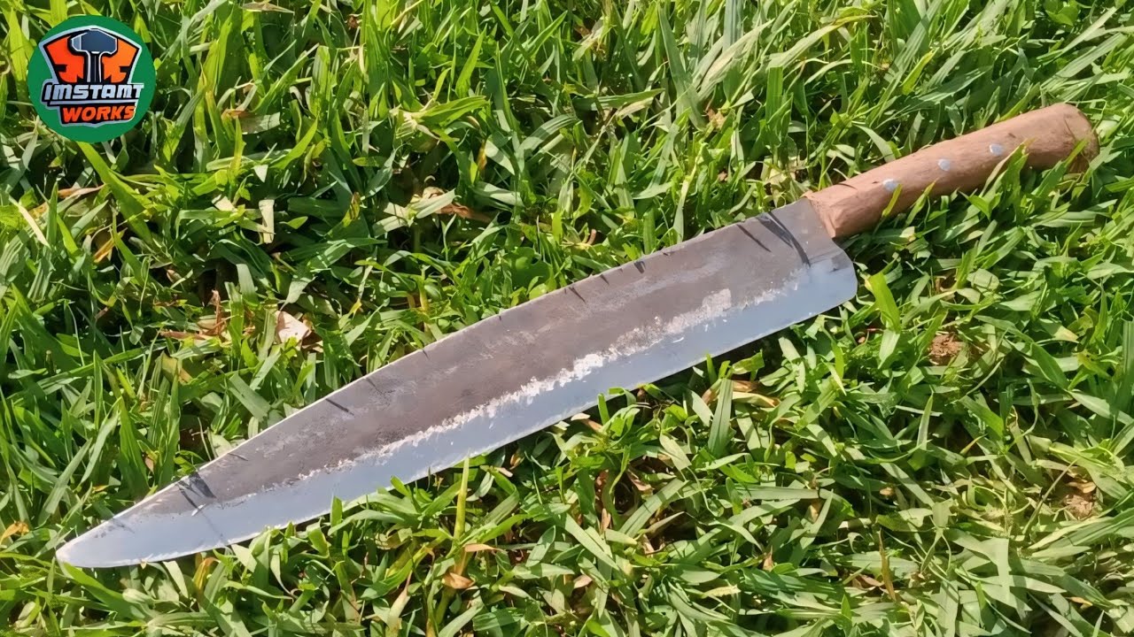 Knife making out of old Rusty File - YouTube