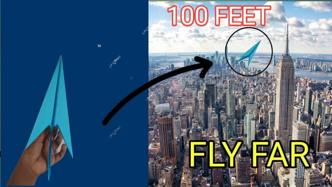 How to make a cool paper airplane || that flies over 100 feet ||best ...