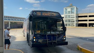 Pace Eldorado National Axles BRT Pace Bus 290 Touhy From Cumberland Blue Line To Howard L STN