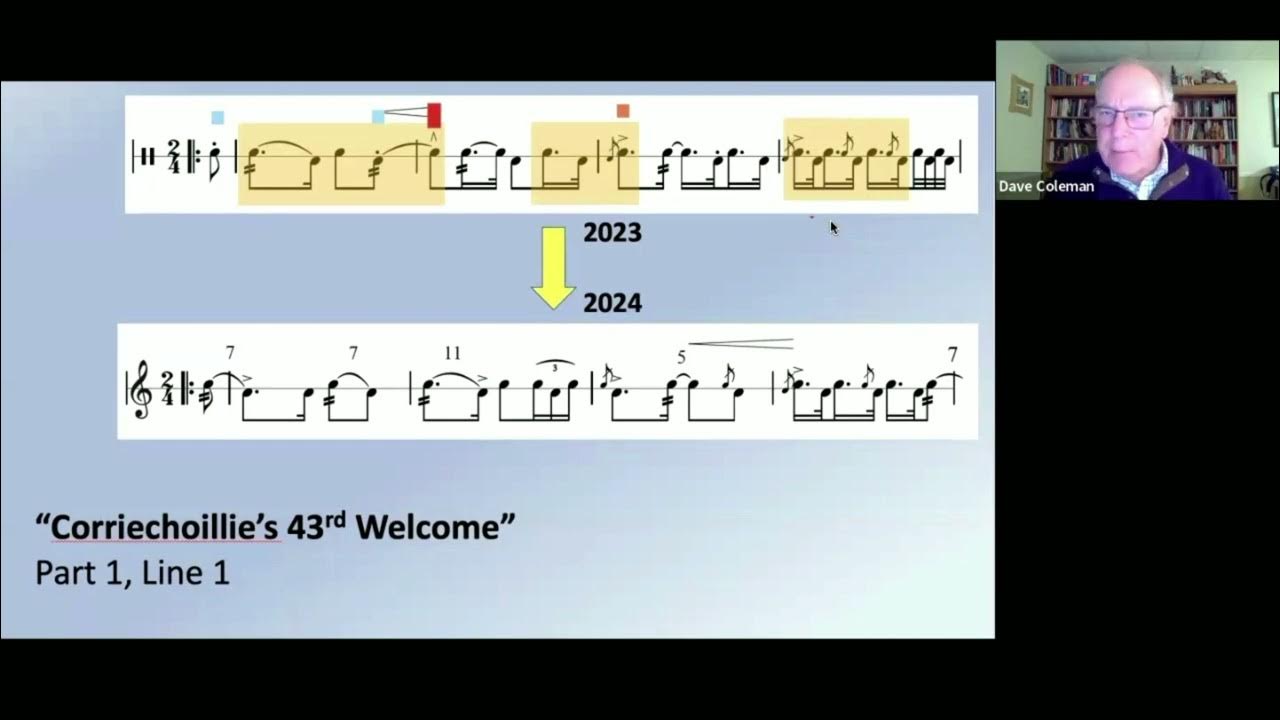 Pipe Band Drumming Lesson Simplifying a Score for G5 with Dave Coleman