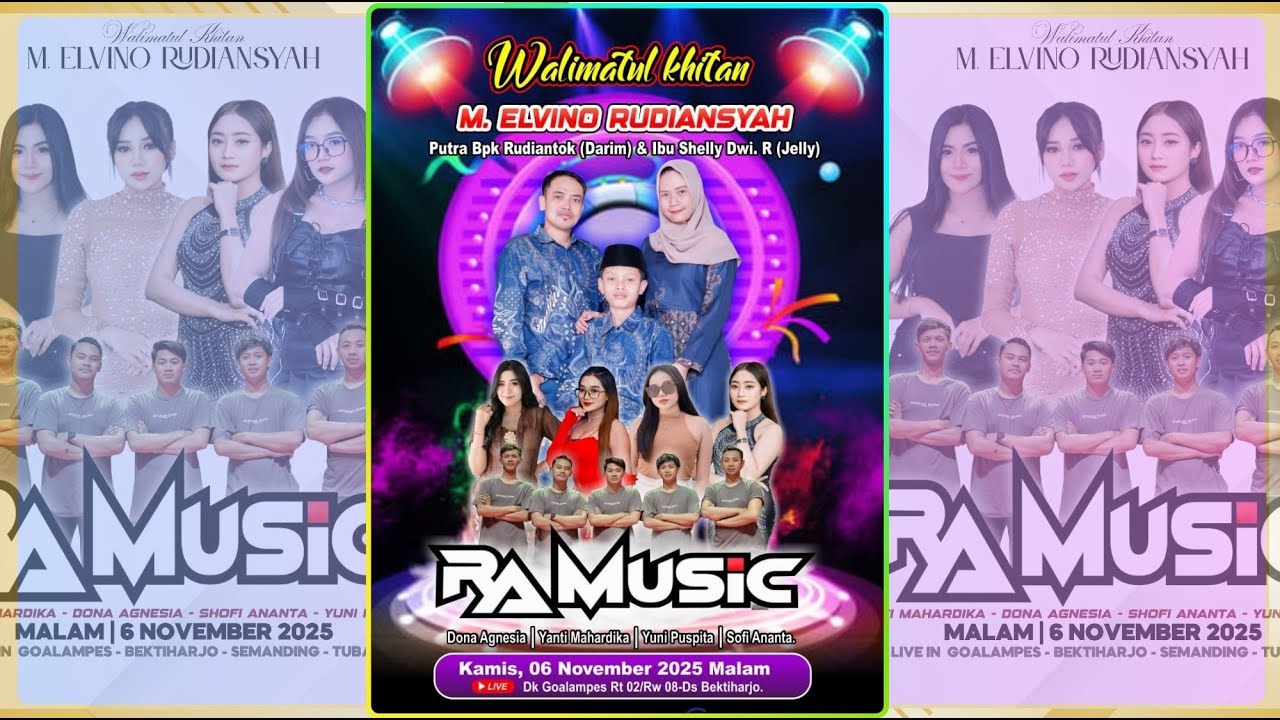 Live Perform RA MUSIC-Khitanan M.ELVINO RUDIANSYAH Putra Bapak Rudiantok & Ibu Shelly-ZN PRO Audio