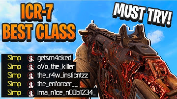 NO RECOIL ICR.. (BEST ICR-7 CLASS SETUP) - COD BO4
