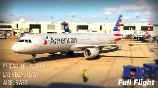American Airlines Full Flight Philadelphia To Las Vegas Airbus A321 With Atc