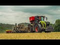 Claas xerion 5000 trac vc  sly stripcat ii and vderstad tempo v12  striptill corn sowing