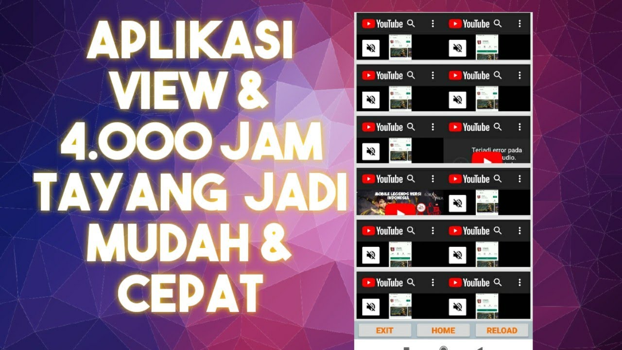 Cara Cepat Capai 4000 Jam Tayang, Aplikasi Jam Tayang Dan View di