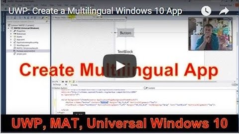 UWP: Create a Multilingual Windows 10 App