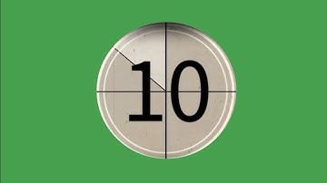10 Second Timer Countdown with Sound in Green Screen for Educational Video | No Copyright| Red Thief