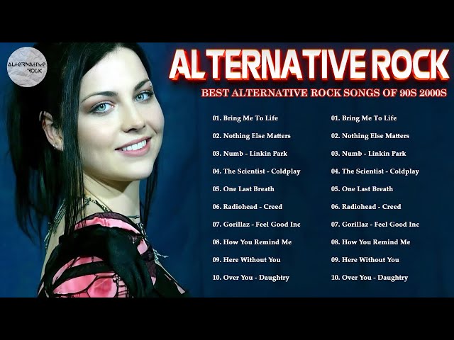 Evanescence, Metallica,  Ceed,Linkin Park, Coldplay, Nickelback 🎸🎸🎸 Best Songs Of Alternative Rock class=