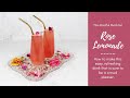Rose lemonade recipe  mocktail recipes  non alcoholic cocktail