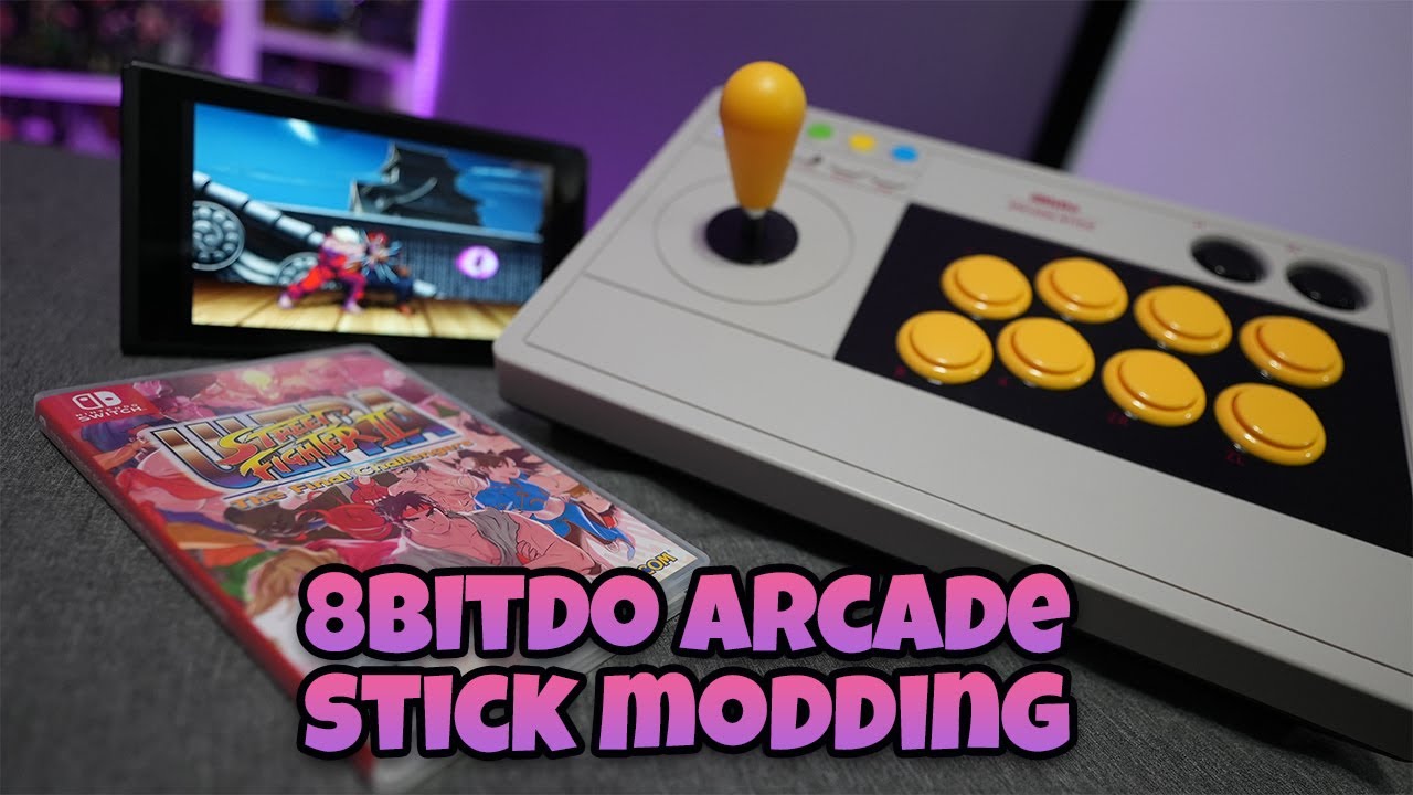 Upgraded my 8bitdo arcade Stick with green Sanwa stick and button. I'm  really liking the Astro City green and yelloe look. : r/fightsticks