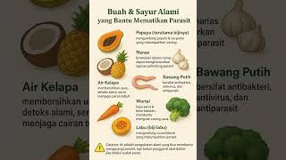 Kasus Cacingan Viral! Cara Alami Lawan Parasit dengan Buah & Sayur 🌿 #obatcacing #obatalami