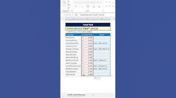 SUMIF with Wildcards in Excel - SUM IF Contains Partial Text #shorts